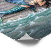 Poster van kleine eilanden Mermaid Print (Hoek)