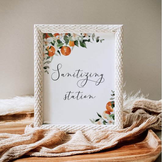 Poster van kleine kutie Sanitizing Station