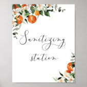 Poster van kleine kutie Sanitizing Station (Voorkant)