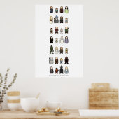 Poster van kleine mensen (Keuken)