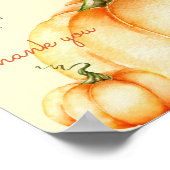 Poster van kleine pompoenen baby shower (Hoek)