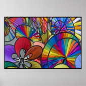 Poster van kleurrijk Pinwheels (Voorkant)