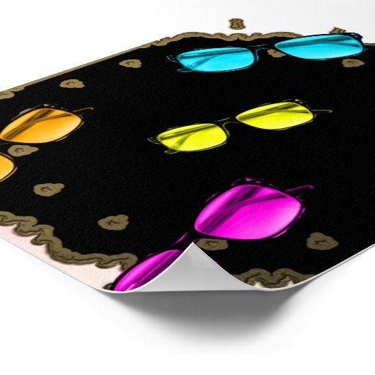 Poster van kleurrijke ogen (Hoek)