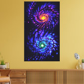 Poster van kleurrijke sterrenstelsels canvas afdruk (Insitu (Woonkamer))
