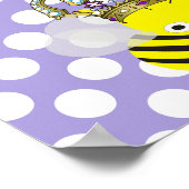 Poster van koningin Bee Polka Dot (Hoek)
