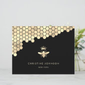 Poster van koningin-bijendesign (Staand voorkant)