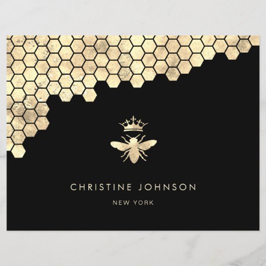 Poster van koningin-bijendesign (Voorkant)