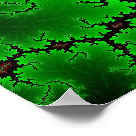 Poster van koraalcollage (Hoek)