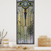 poster van kunstglas met deco-gekleurd glas VANAF  (Keuken)