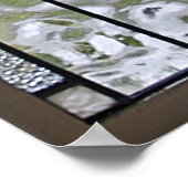 poster van kunstglas met deco-gekleurd glas VANAF  (Hoek)