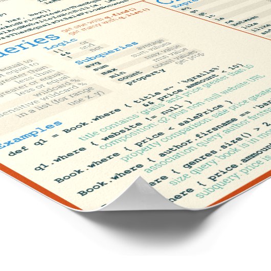 Poster van kunstmat - lichtthema (Hoek)