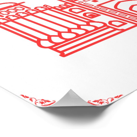 Poster van Lahore Fort Pakistan (Hoek)