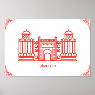 Poster van Lahore Fort Pakistan