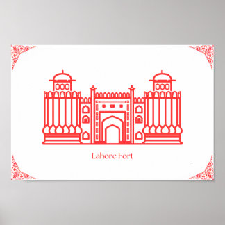 Poster van Lahore Fort Pakistan