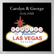 poster van lasvegasbordpapier