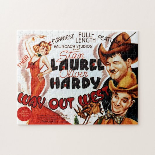 Poster van Laurel & Hardy Classic Film Jigzaag Puz Legpuzzel (Horizontaal)