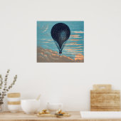 Poster van Le Ballon Hot air (Keuken)