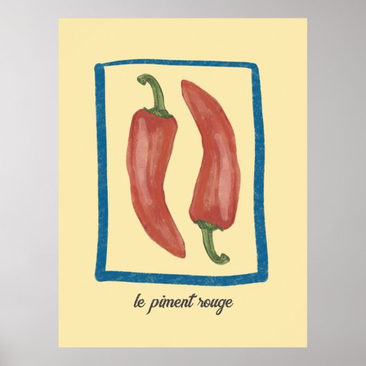 Poster van Le Piment Rouge (Voorkant)
