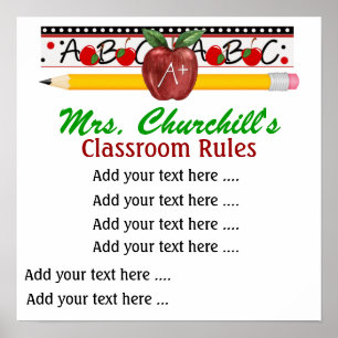 Poster van leerkrachten op school - SRF