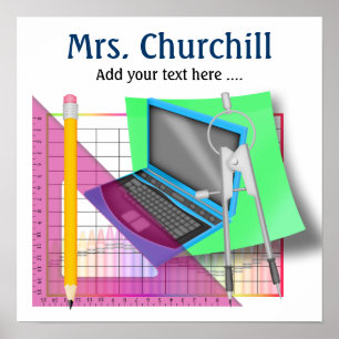 Poster van leerkrachten op school - SRF