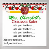 Poster van leerkrachten op school - SRF (Voorkant)