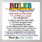 Poster van leerkrachten op school - SRF (Voorkant)