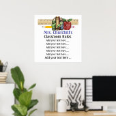 Poster van leerkrachten op school - SRF (Thuiskantoor)