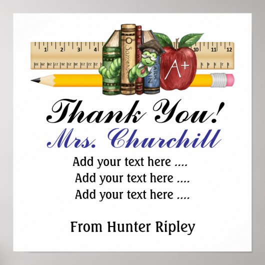 Poster van leerkrachten op school - SRF (Voorkant)