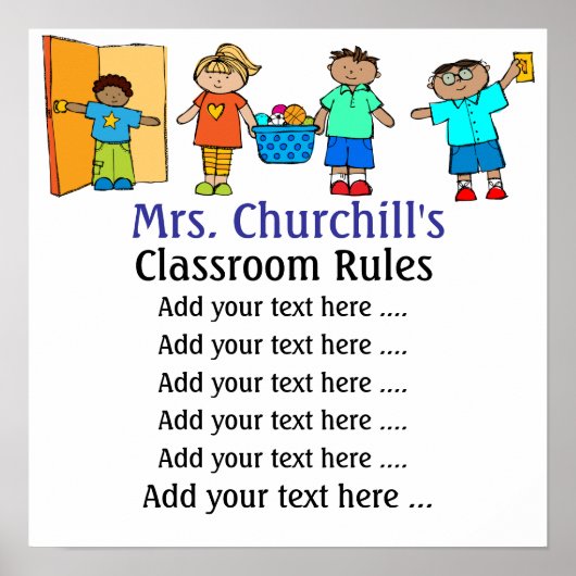 Poster van leerkrachten op school - SRF (Voorkant)