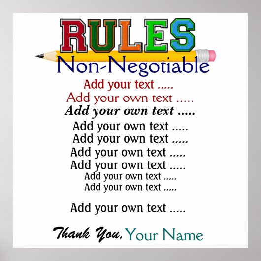 Poster van leerkrachten op school - SRF (Voorkant)