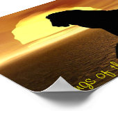 Poster van leeuw: Koningen van het Oerwoud, gebore (Hoek)