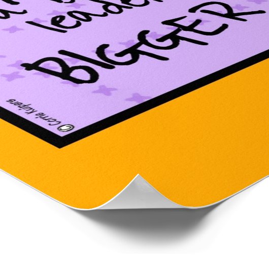 poster van leo-tekstwolk (Hoek)