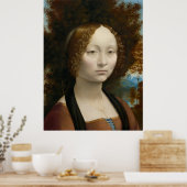Poster van Leonardo da Vinci's, Ginevra de' Benci (Keuken)