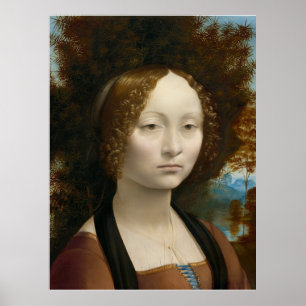 Poster van Leonardo da Vinci's, Ginevra de' Benci