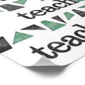 Poster van leraar - Grappig leren Kunst afdrukken  (Hoek)