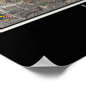 Poster van Lewisville Lake Texas Satellite (Hoek)