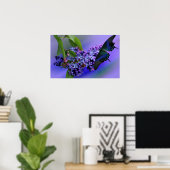 Poster van Lilacs & Butterfly (Thuiskantoor)
