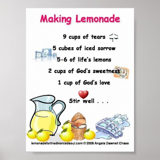 poster van limonadegedicht (Voorkant)