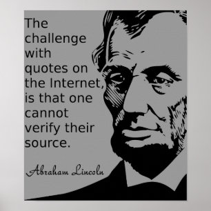 Poster van Lincoln-quote