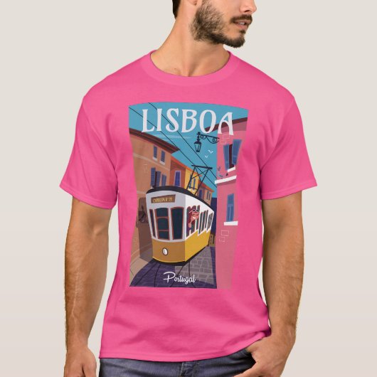 Poster van Lissabon T-shirt (Voorkant)
