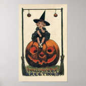  Poster van Little Witch Halloween (Voorkant)