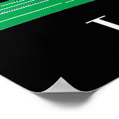 Poster van Londen onder de nachtelijke hemel (Hoek)