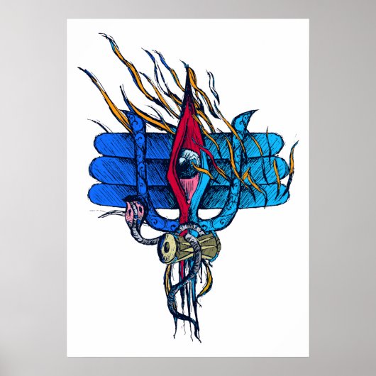 Poster van Lord shiva derde oog (Voorkant)