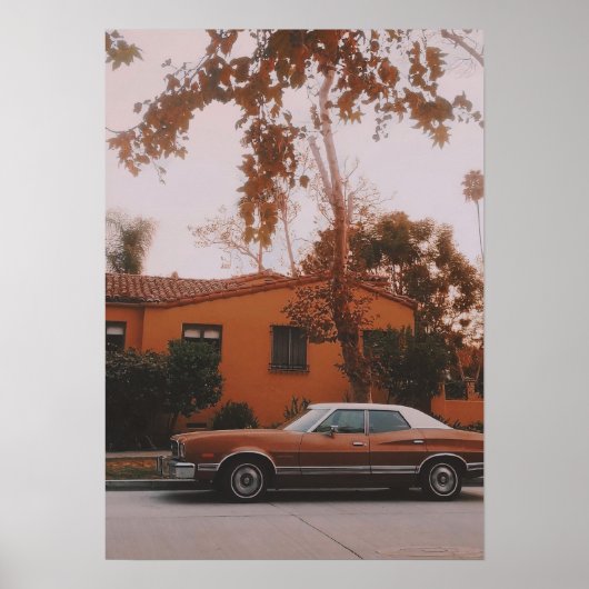 Poster van Los Angeles - Miracle Mile Street (Voorkant)