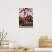 Poster van Los Angeles - Miracle Mile Street (Keuken)