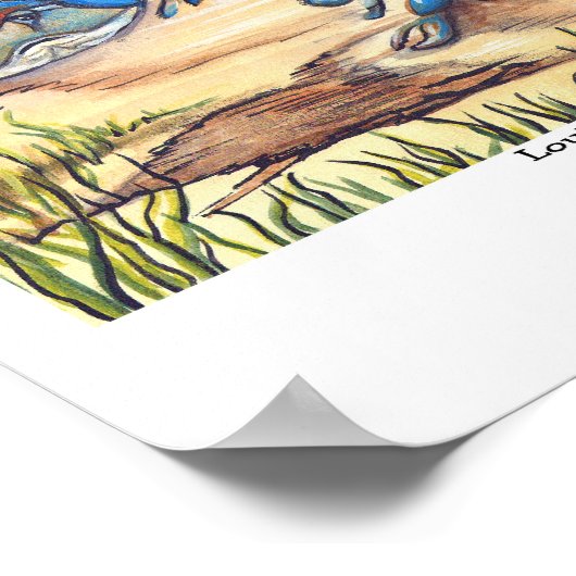 Poster van Louisiana Blue Crabs (Hoek)