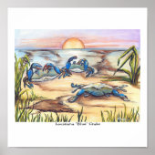 Poster van Louisiana Blue Crabs (Voorkant)