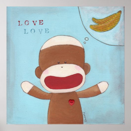 Poster van Love and Bananas (Voorkant)
