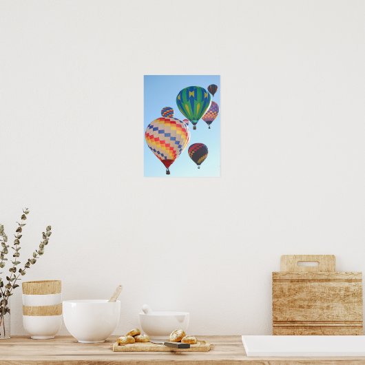 Poster van luchtballonnen (Keuken)
