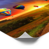 Poster van luchtballonnen (Hoek)